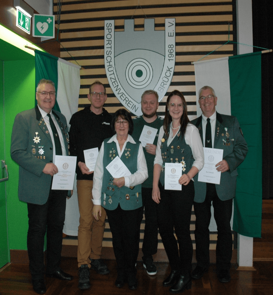 Mitgliederehrungen im Sportschützenverein Fuldabrück e.V.
